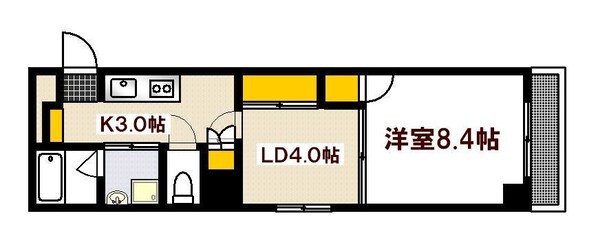 稲荷町駅 徒歩4分 10階の物件間取画像